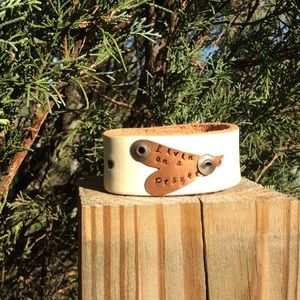 Leather cuff- bracelet